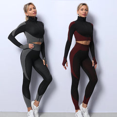 Seamless 3-Piece Yoga Set – Sculpting Gym & Lounge Fit