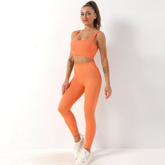 Seamless 2-Piece Yoga Set – Sculpting Bra & High-Waist Leggings